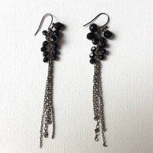 Express Black Dangle Earrings